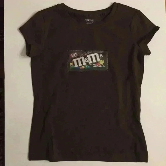 New Cherokee Black Laffy Taffy M &M bundle Set of 2 T-shirts girls M - Picture 6 of 6